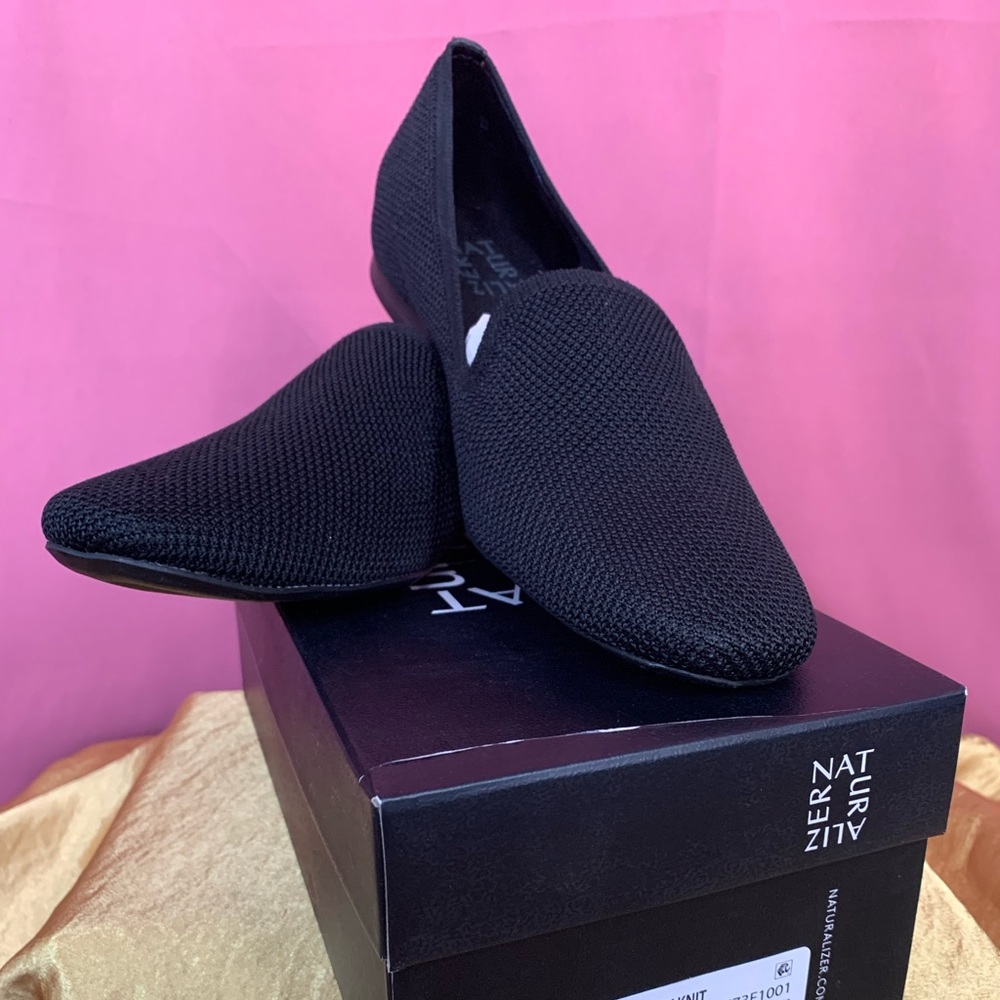 Naturalizer Karter Black Knit Flat